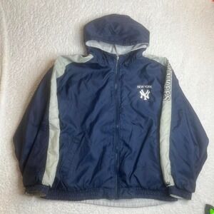Vintage puma New York Yankees full zip bomber jacket embroidered‎ mlb 2000